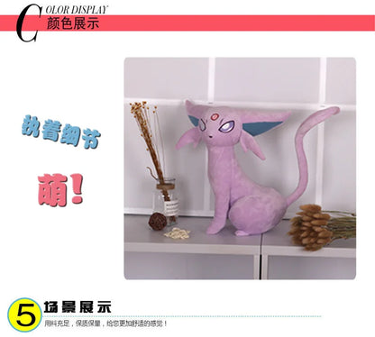 46cm Anime Pokemon Doll Pokémon Fairy Eevee Plush Doll Toy Kawaii Anime Plush Stuffed Doll Children's Companion Gift