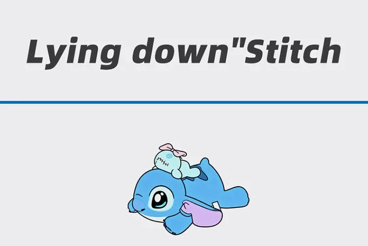 40-100cm Disney Lilo and Stitch Plush Stuffed Toys Cartoon Anime Plushie Lying Stich Doll Soft Pillow Xmas Birthday Gift for Kid