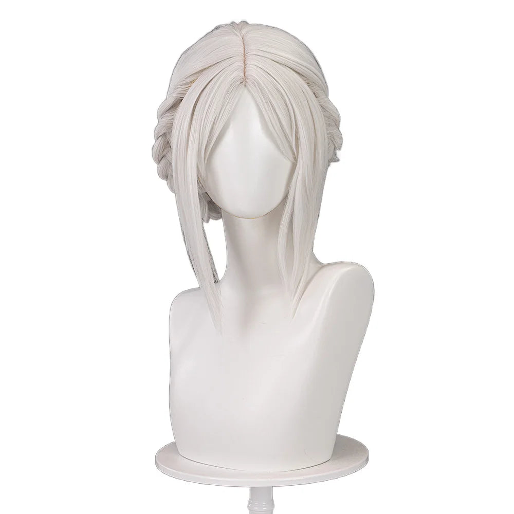 IN STOCK The Doll Wig Game Bloodborne Cosplay DokiDoki Women Short 35cm Braided Bun Hair The Doll Halloween Cosplay Free Cap