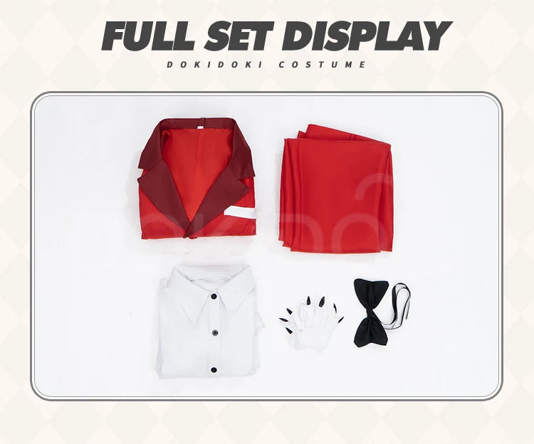 IN STOCK Alastor Lucifer Charlie Adam Cosplay Costume Anime DokiDoki-N【XS-3XL】 Halloween Costume Lucifer Cosplay Plus Size