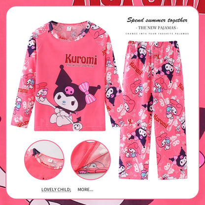 MINISO Disney Kids Pajamas Boys Pyjama Sets Long Sleeve Frozen Princess Elsa Winnie the Pooh Child Clothing Toddler Girl Pijamas