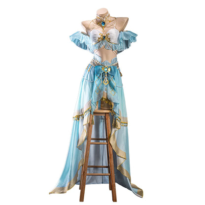 LAST BATCH UWOWO Nilou Cosplay Genshin Impact Fanart Nilou 'Aqua Seraphina' Dance Dress Cosplay Costume