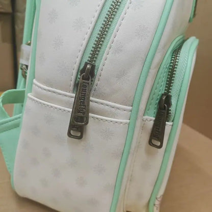 Loungefly Disney Princess Schoolbag Belle Ariel Tiana Cartoon Anime Large Capacity Lightweight Backpack Homecoming Season Gift