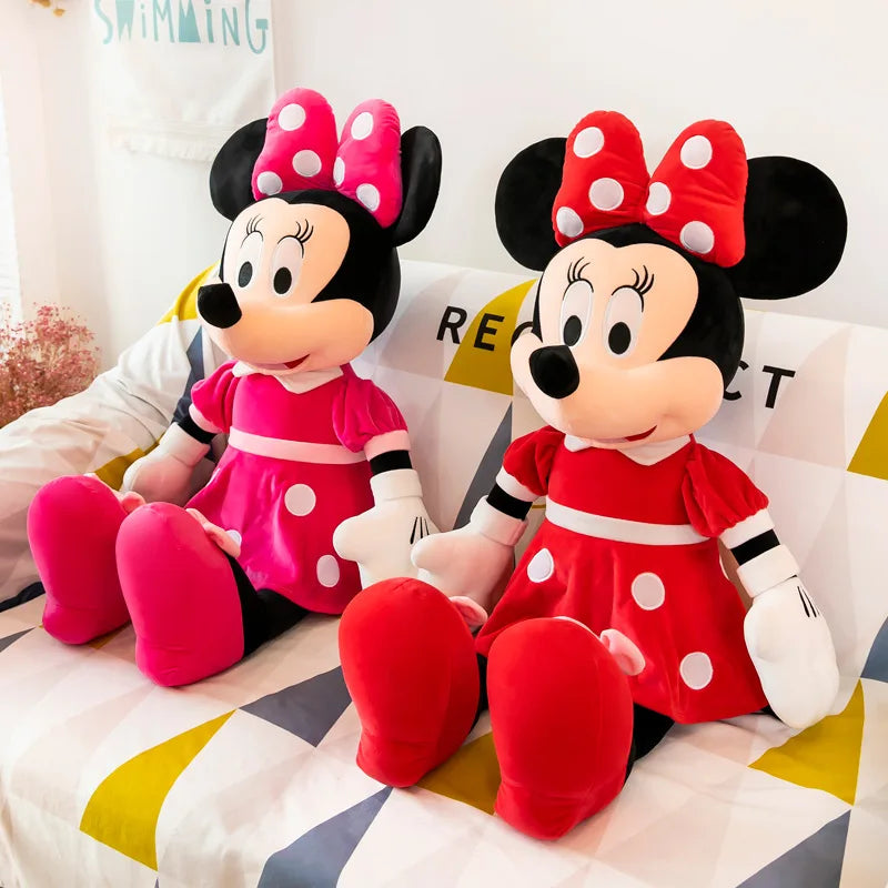 35-100cm Disney Couples Mickey Mouse Minnie Kawaii Plush Toys Children Gifts Plush Toys Doll Birthday Gift For Girlfriend Girls
