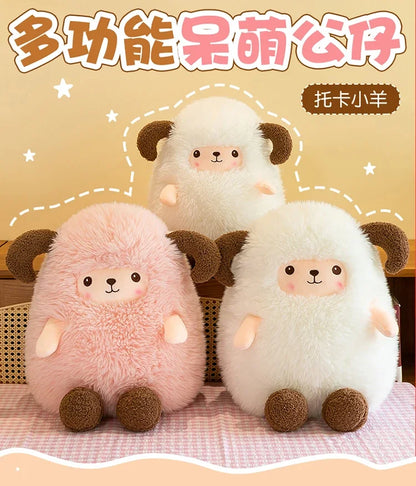 Sheep Doll Plush Toy Cute Sheep Soft Stuffed Animal Sleeping Pillow Cushion Christmas Gifts for Kids and Girls
