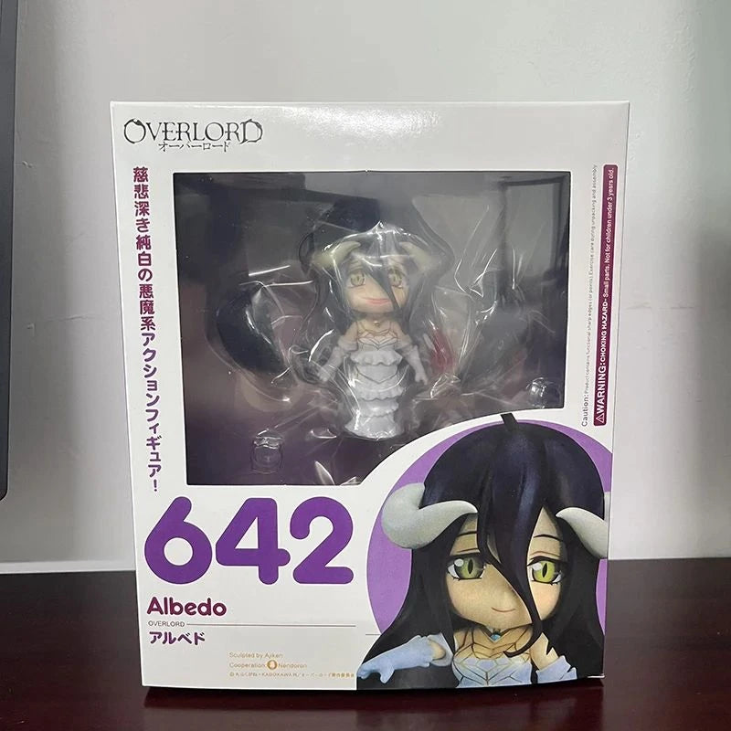 10cm #642 Albedo Anime Figure OverLord #631 Ainz Ooal Gown Action Figure Sexy Girl Figurine PVC Collection Model Doll Toys