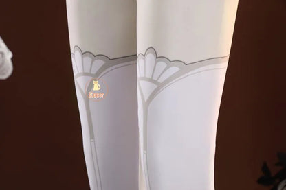 Genshin Impact Sandrone Cosplay Costume Wig Marionette Dress Headwear Eleven Fatui Harbingers Halloween Women Girls Role Play