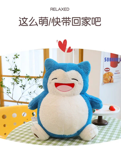 85/100CM Big Size Snorlax Plushie Pokemon Cartoon Anime Peluche Kawaii Stuffed Cushion Comfortable Soft Doll Children Toy Gift