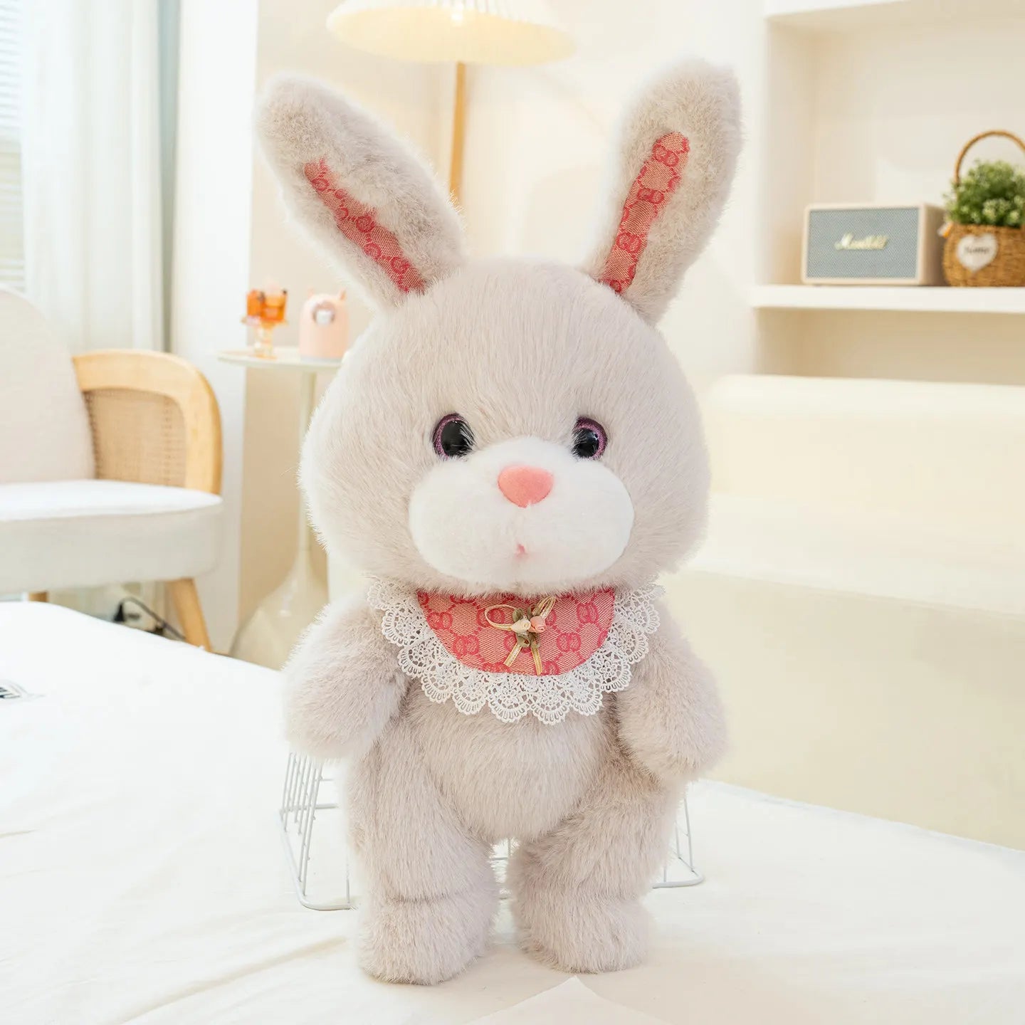 Rabbit Plush Toy Cartoon Stuffed Animal Toy and Hobby Plush Pillow Bed Sofa Back Cushion Kawaii Room Decor Kids Birthday Gift