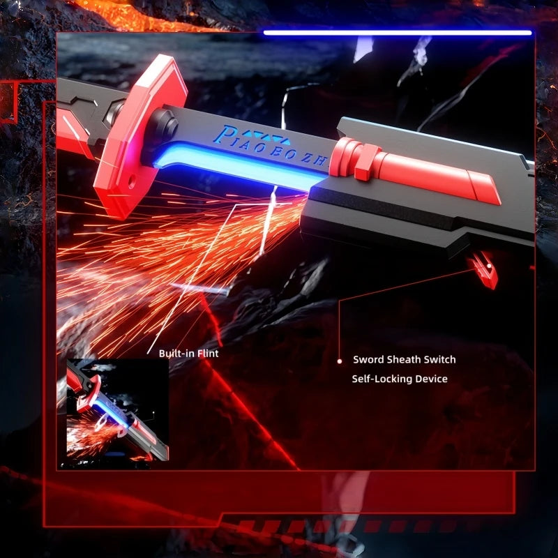 Party Glowing Atmosphere Light Props Christmas Gifts Star Sparks Battle Blade Rechargeable Type-C Various Changes In Lighting