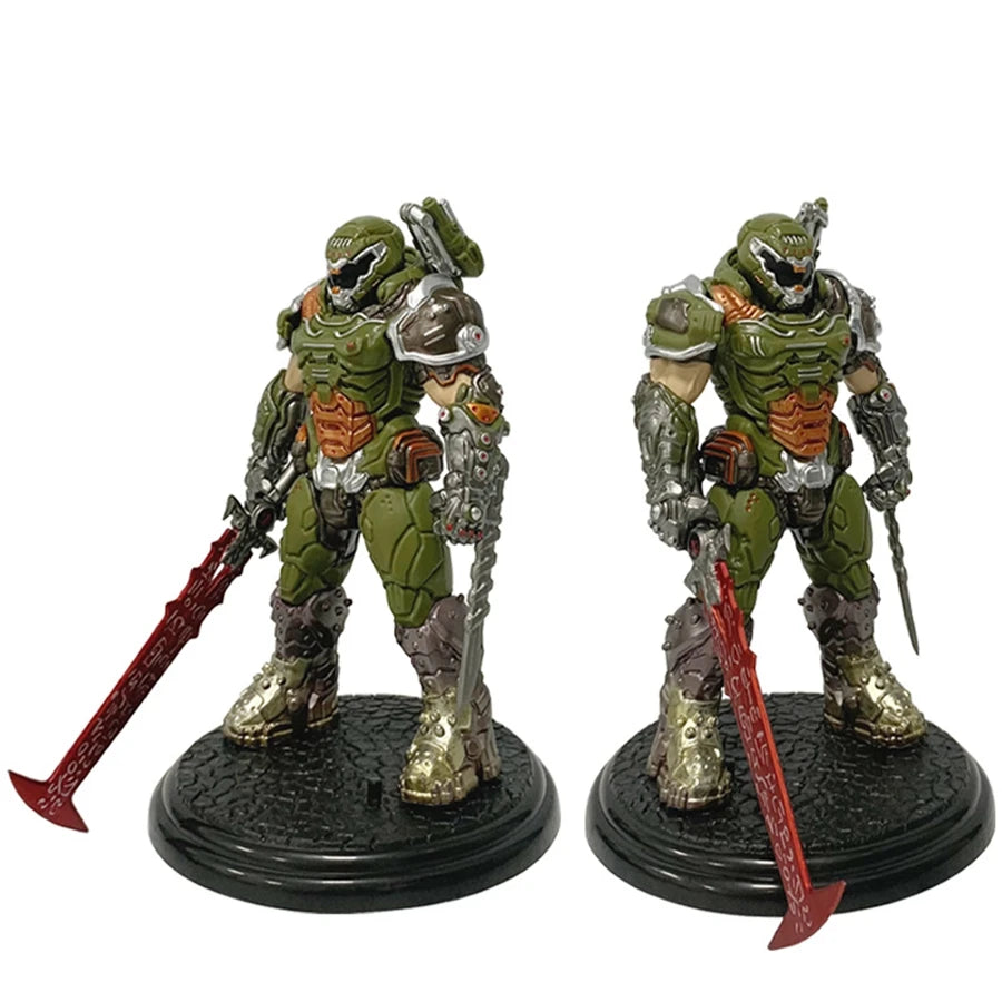 21.5cm/8.46in Doom Eternal Anime Game Figure Doom Slayer Action Figure Room Decorations PVC Adult Collection Model Doll Toys