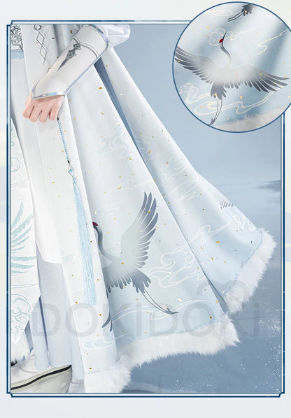 【Official】IN STOCK Lan Wangji Wei Wuxian Doujin Cosplay Costume Anime Dao Mo To Shi DokiDoki-SR Men Winter Halloween Costume