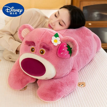 50/60/80CM Big Size Disney Lotso Kawaii Anime Plush Stuffed Doll Cartoon Room Decoration Plush Pillow Children's Holiday Gifts