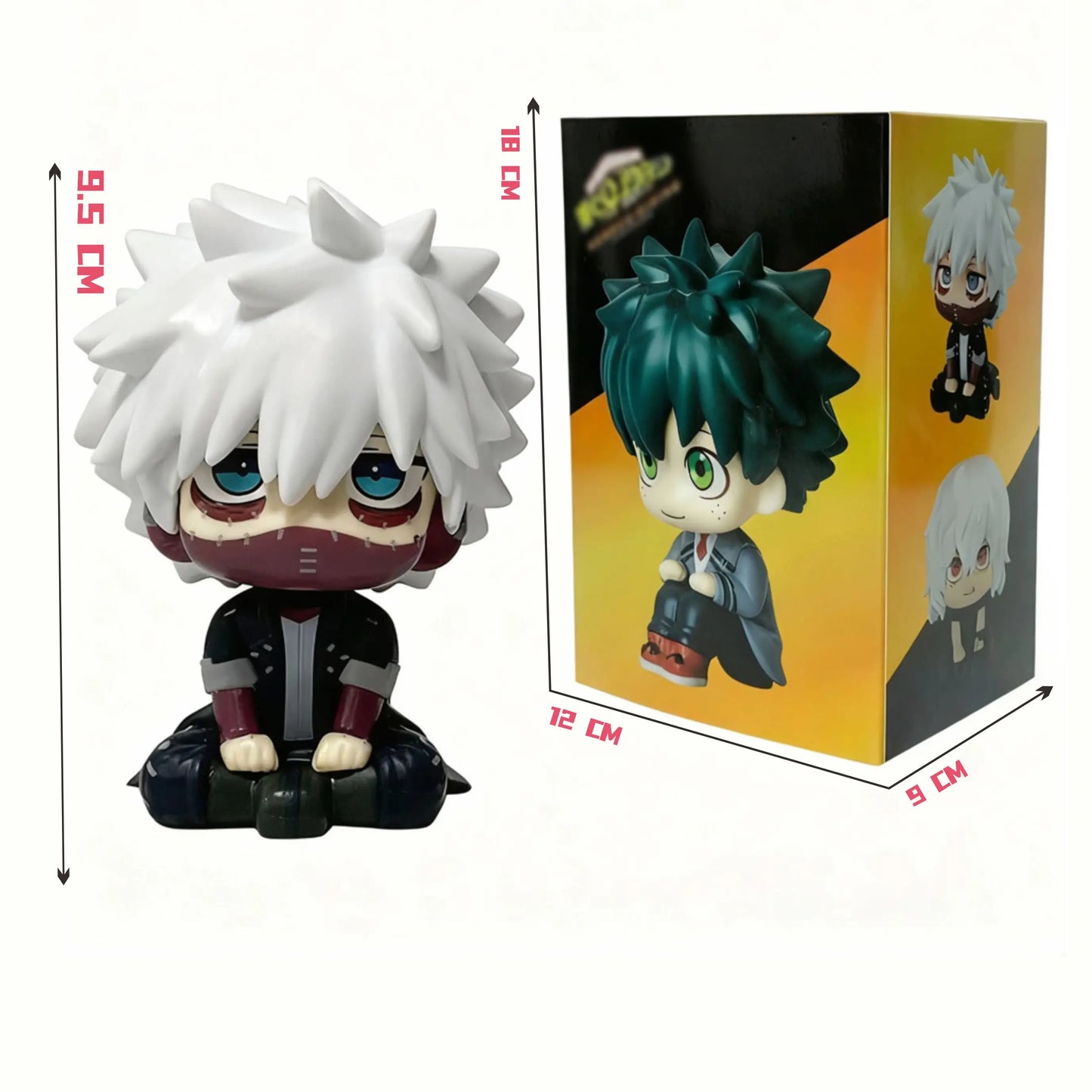 My Hero Academia Chibi PVC Figurines Tomura Shigaraki Izuku Midoriya Katsuki Bakugo Collectible Toy Model