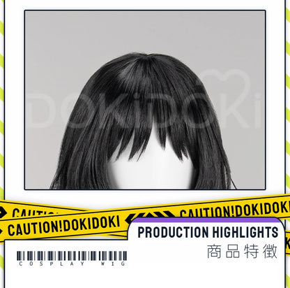 IN STOCK Anya Daisuke Cosplay Wig Game Mouthwashing DokiDoki Women Black Short Hair Anya Halloween Cosplay Free Wig Cap