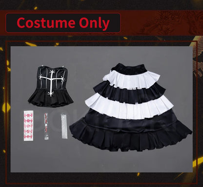Peronaa Cosplay Costume【S-3XL】DokiDoki-SR Women Cute Dress Ghost Princess Cosplay Hat Umbrella Plus Size