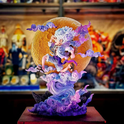 14cm One Piece Luffy Anime Figure Moon Nika Luffy Action Figurine PVC Statue Models Collection Desk Decoration Toys Gift Doll