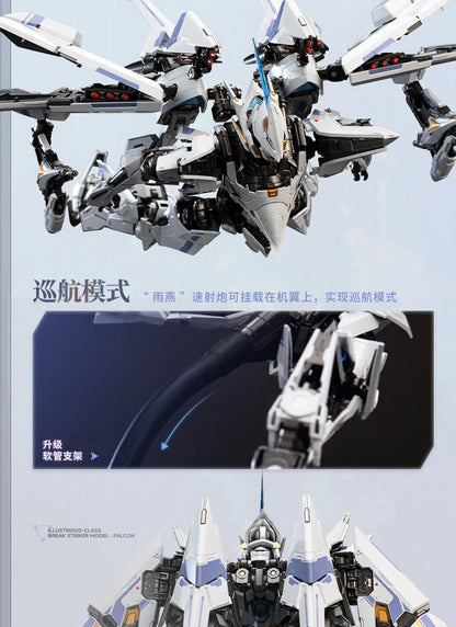 MechaBREAK x Moshow Progenitor Effect Break Striker Model Falcon UBP-R02T Illustrious Class Action Figure 1/100 Scale