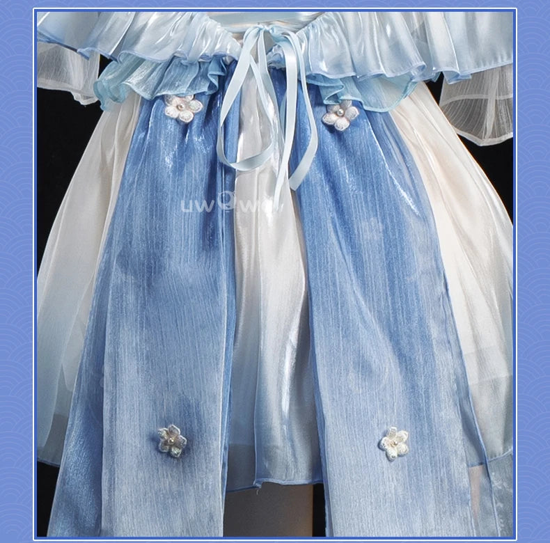 PRE SALE UWOWO Ayaka Cosplay Game Genshin Impact Fanart Ayaka Frost Waltz Cosplay Costume Halloween Costume