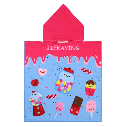 80-130cm Baby Bathing Towel Towel Kids Hooded Bath Beach Poncho Towels Shark Dinosaur Stitch Bathrobe Child Towels