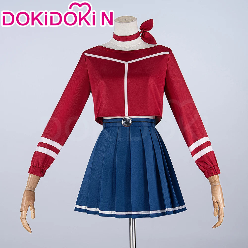IN STOCK Mita Cosplay Costume Game MiSide【XS-3XL】DokiDoki-N Women Uniform Dress Mita Cosplay Hat Gloves Plus Size