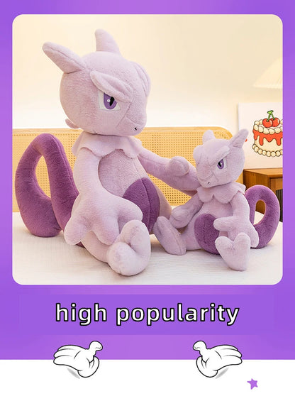 35/85cm Mewtwo Pokemon Plush Toys Large Anime Doll Pillow Cartoon Mew Pokémon Plushie Kawaii Stuffed Gift for Kids Birthday