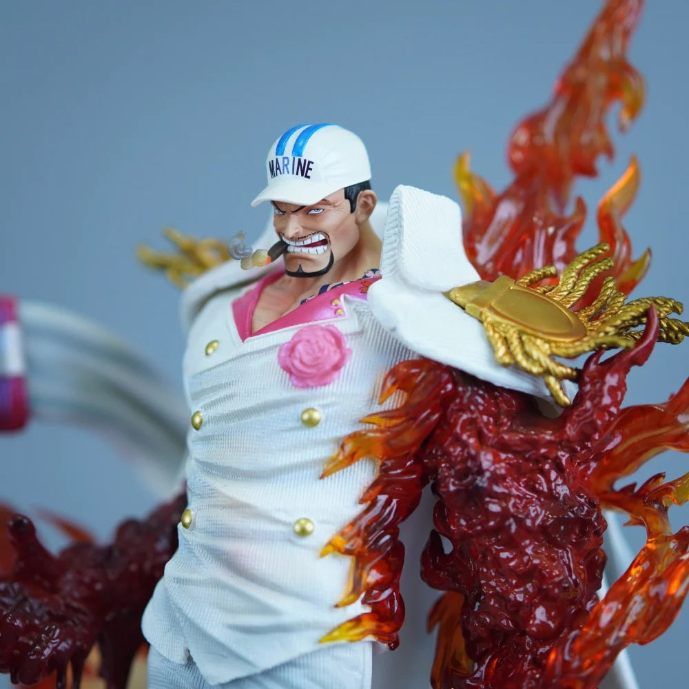 34cm Anime One Piece Sakazuki PVC Action Figure Statue Desktop Ornament Model Toy Gift