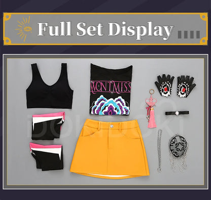 【Last Batch】IN STOCK Rumii Zoeyy Miraa Cosplay Costume【XS-3XL】DokiDoki-R Women Yellow Suit Rumii Miraa Costume Plus Size
