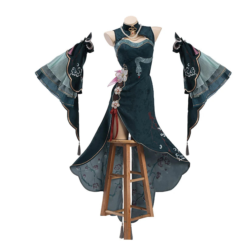 PRE SALE UWOWO Ruan Mei Cosplay Honkai Star Rail Fanart Ruan Mei Ruanmei Qipao Ver. Cosplay Costume Halloween Costume