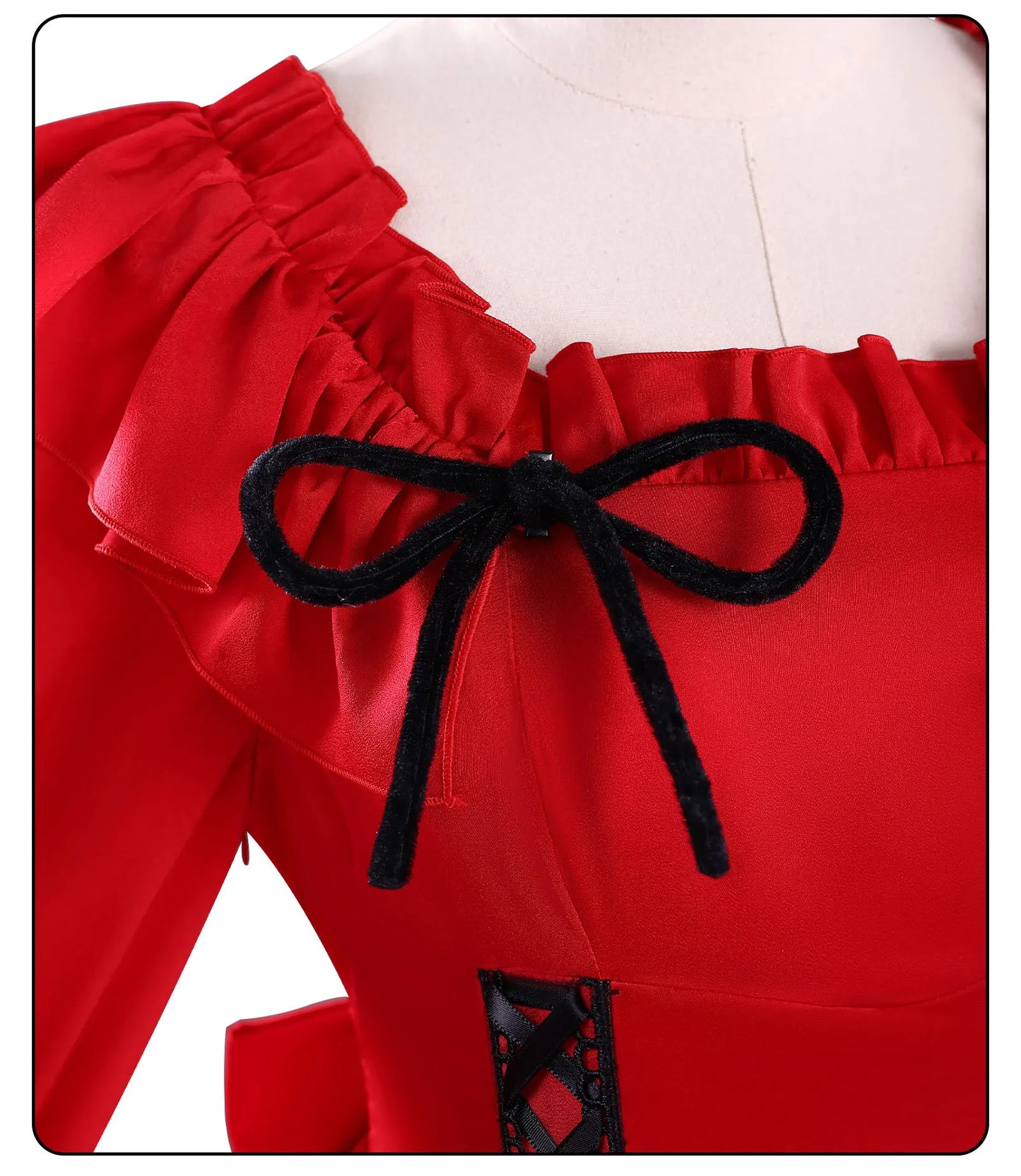 Scarlet El Vandimion Cosplay Costume Wig Dress Anime May I Ask for One Final Thing Ice Rose Earrings Halloween Party Women Girls