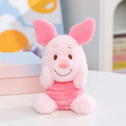 Disney Original Lovely Tigger Eeyore Plush Toy With Magnet Stuffed Shy Pooh Bear Piglet Doll Soft Anime Plushies Birthday Gifts