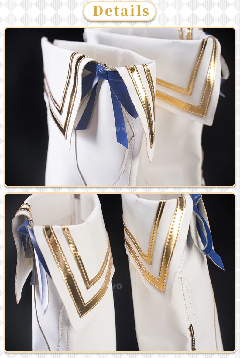 UWOWO Phoebe Shoes Game Wuthering Waves Phoebe  Cosplay Shoes White shoes Woman Size 36-43