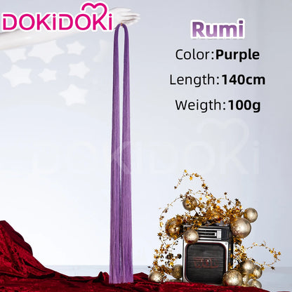 IN STOCK Rumii Zoeyy Miraa Front Lace Wig DokiDoki Women Wig 120cm Long Hair Rumii Cosplay Nails Zoeyy Hat Free Wig Cap