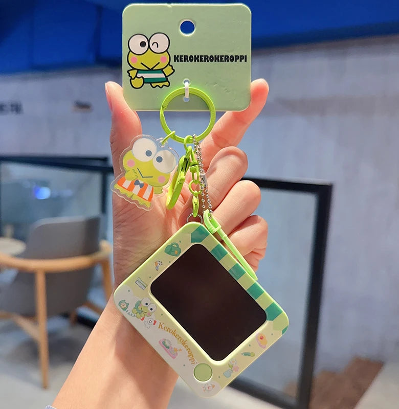 Sanrio Hello Kitty Kuromi Melody Pachacoo Cinnamoroll Hangyodon Gudetama Graffiti Toy Keychain Birthday Gift