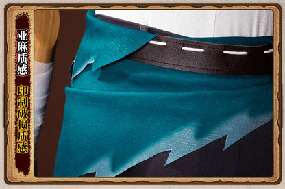 Identity V Archer Cosplay Costume Wig Brynhildr Vilulf Uniform Glasses Eye Patch Halloween Party for Women Girls Carnival Props