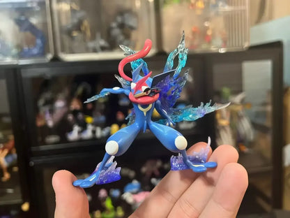 9cm Pokemon Greninja Figure Battle Ash Ketchum Greninja Action Figure Pvc Anime Collection Model Desk Ornament Doll Toy Gifts
