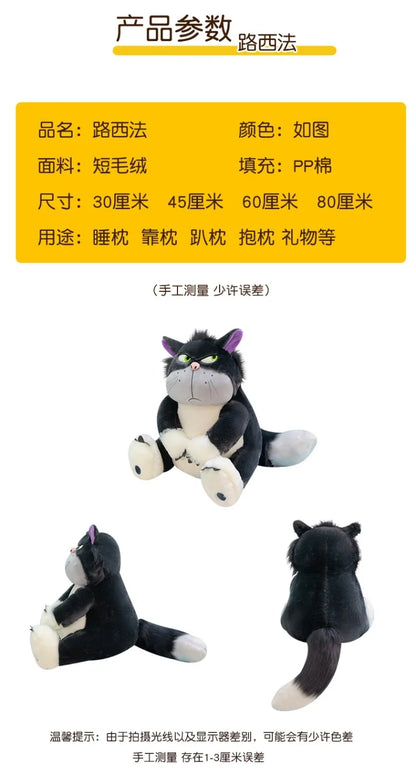 Disney Lucifer Plush Cartoon Cute Ugly Cat Doll Sitting In Tokyo Disney Plush Doll Cinderella Colleagues Spoof Doll Kids Gifts