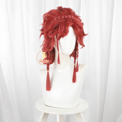 Identity V Archer Cosplay Costume Wig Brynhildr Vilulf Uniform Glasses Eye Patch Halloween Party for Women Girls Carnival Props