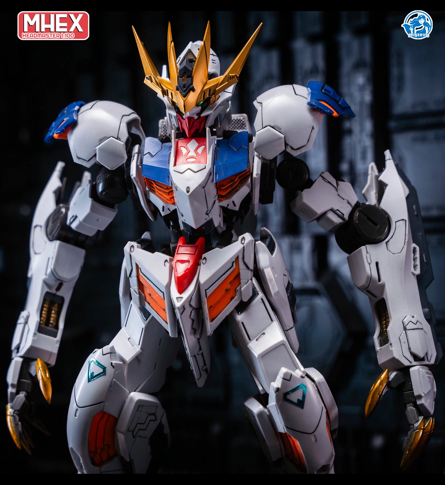 Minerva Hobby LINGXUZI Head Carving Replace Head For MG Barbatos Sky Defender Assembly Model Kit Toy GK Model Accessory Gift