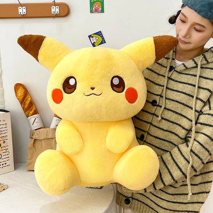 40/80cm Large Pikachu Pokemon Plush Toys Cartoon Doll Cute Ornament Stuffed Plushie Pikachued Pillow Pokémon Gift for Children