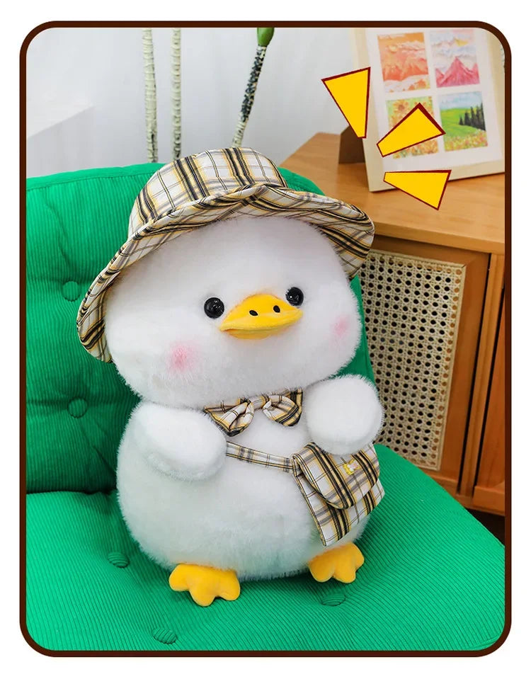 New 25/35/45cm Kawaii Cute Gentleman Duck Plush Toy Children's Pillow Doll Interior Decoration Boys and Girls Birthday Gifts