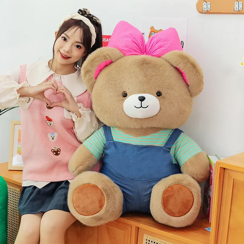 Cute Classic Butterfly Feifei Bear Plush Toys Kawaii Bow Tie Bear Plushie Pillow Stuffed Soft Dolls for Kids Girls Lover Gifts