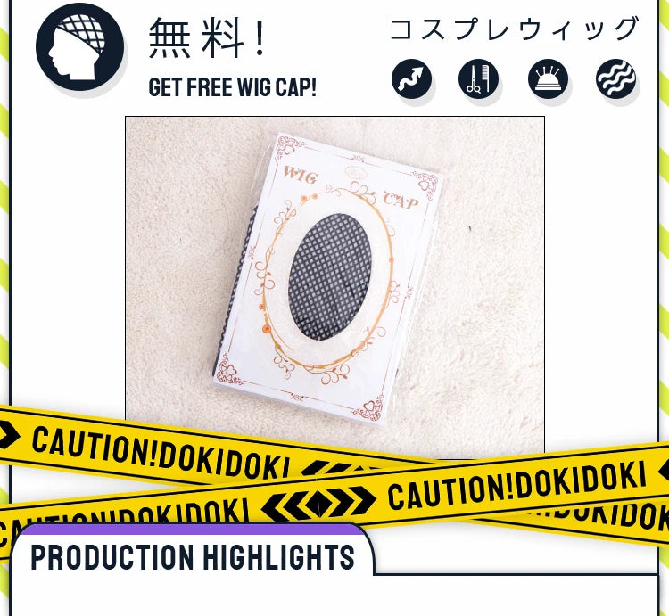 Tamsy Amo Riyo Wig Anime Gachiakuta DokiDoki Men 100cm Long Hair Amo Empool Caines Tamsy Cosplay Heat Resistant Wig Free Cap