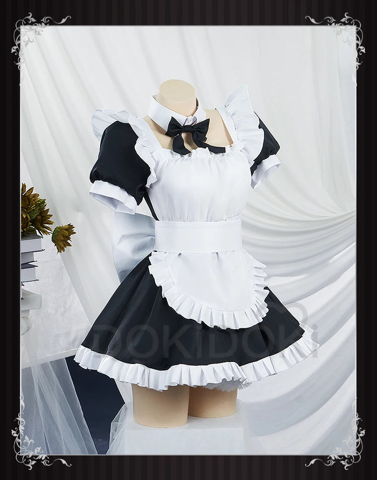 Gotou Hitori Cosplay Anime Bocchi the Rock! 【S-2XL】DokiDoki Cute Maid Uniform Dress Gotou Hitori Women Cosplay Costume Plus Size