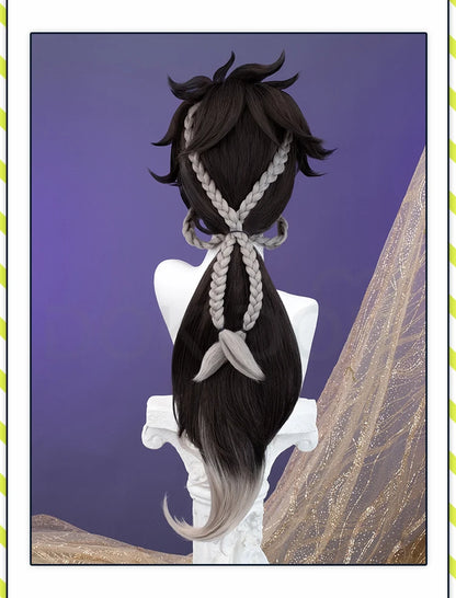 IN STOCK Sethos Wig Game Genshin Impact Cosplay Wig DokiDoki Sumeru New Character Sethos Cosplay Men 70cm Hair Free Wig Cap