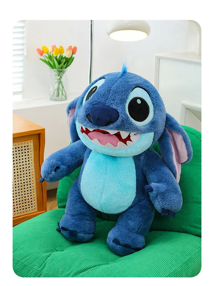 60cm Big Size Disney Stitch Cartoon Anime Plush Stuffed Doll Room Decoration Peluche Pillow Kawaii Plushies Ornaments Gifts
