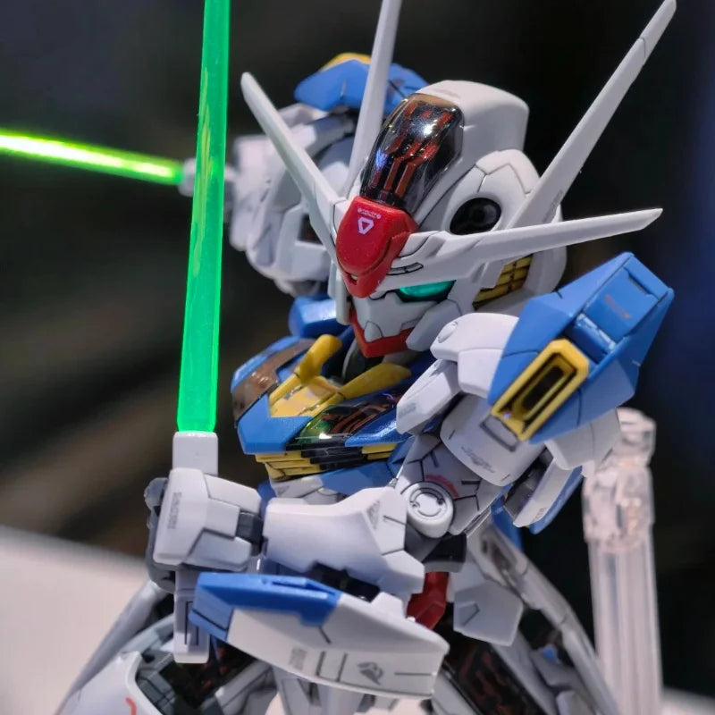 SUPA MGSD Aerial SD Q-Version Mecha Warrior Action Figure Model Toy Collectible with Detachable Parts Assembly GK Gifts
