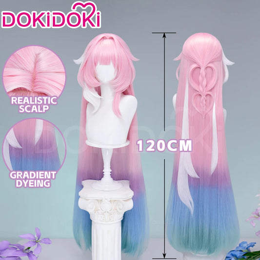 IN STOCK Evernight Cyrene Dan Heng Wig Game Honkai: Star Rail DokiDoki Dan Heng Permansor Terrae Horns Cyrene 120cm Wig