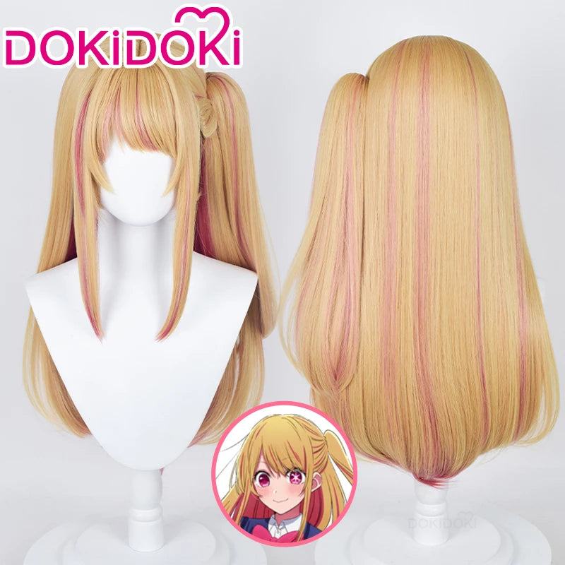 IN STOCK Hoshino Ai Aqua Akuamarin Ruby Rubii Arima Kana Kurokawa Akan Wig Anime Oshi Cosplay DokiDoki Cosplay Wig Cap Oshi