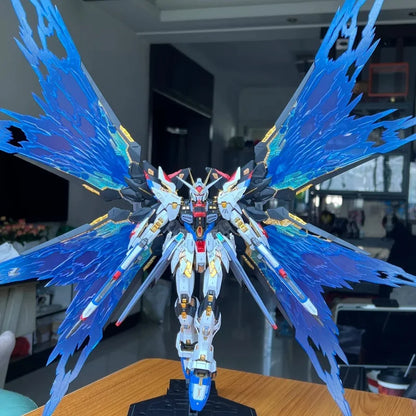 Changlong Model 7701 Mgex Zgmf-X20a Strike Freedom Plastic Skeleton Kit Anime Action Figure Robot Gift Toy - With Wings